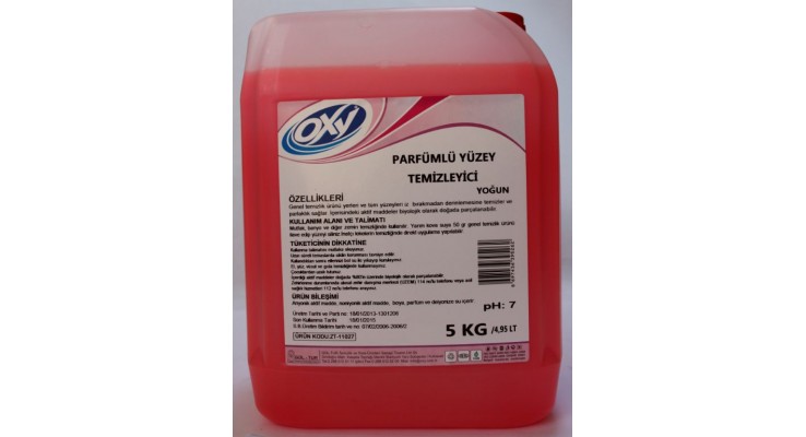 OXY PARFÜMLÜ YÜZEY TEMİZLEYİCİ PEMBE YOĞUN 5 KG